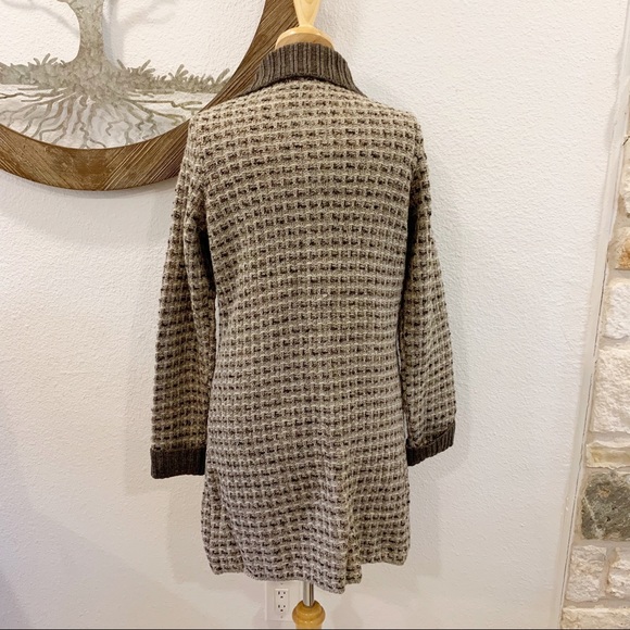 Chiaramente Italian Long Wool Blend Cardigan - Picture 3 of 5